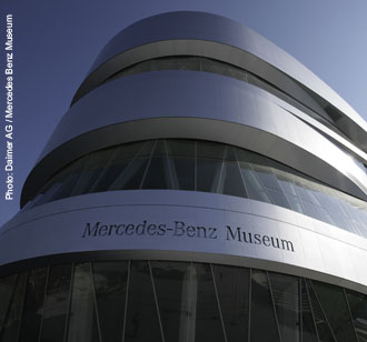 Mercedes Benz Museum, Sichtbeton, Architekturbeton, Hochleistungsfließmittel