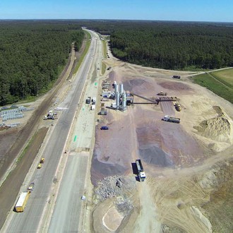 Betondeckenbau, Verkehrsflächen, Autobahn A14 Ludwigslust, PANTARHIT®- Betonverflüssiger, PANTAPOR- Luftporenbildner, CURING- Nachbehandlungsmittel und Oberflächenverzögerer